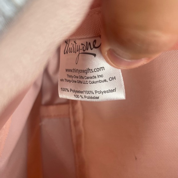 Thirty One Rose Blush Metallic Size Up Expandable Pouch - Picture 4 of 5